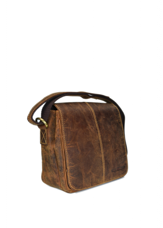 Vintage-Leder Umhängetasche, braun